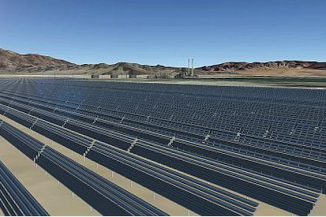 550 000 m2 de panneaux solaires capable de produire environ 43,5 millions de kilowattheures d'énergie propre
