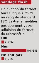 Sondage flash : La normalisation ISO d'OOXML trop tardive ?