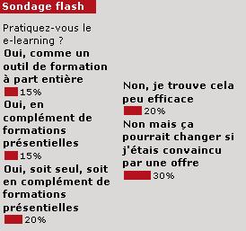 Sondage flash : le e-learning peine  convaincre