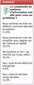 Sondage flash: la complexit du systme d'information toujours en question