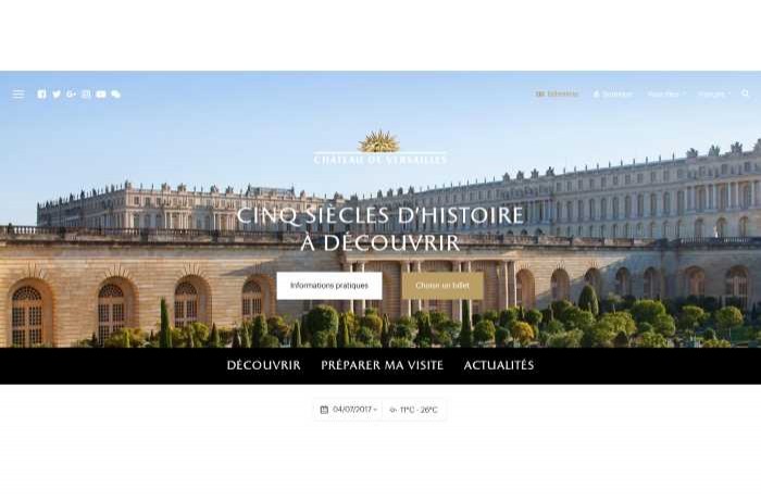 Le Chteau de Versailles couronn pour son site sous Drupal