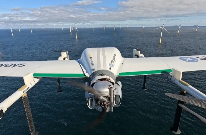 RWE livre du matriel par drone cargo vers ses parcs oliens