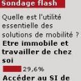 Sondage flash : La mobilit, idale pour tre immobile