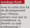 Sondage Flash : l'iPhone ne convainc pas