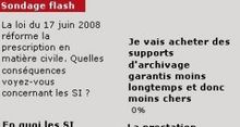 Sondage flash : La rduction de la prescription vue comme une opportunit