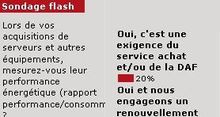 Sondage flash : les DSI passent au vert mais pas toujours