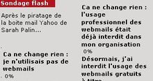 Sondage flash : Les webmails aux portes des entreprises