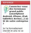 Sondage flash : les outils grands publics entrent dans les SI