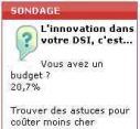 Sondage flash: les DSI croient encore parfois dans l'innovation