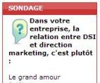 Sondage flash: la relation DSI-marketing toujours problmatique