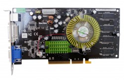 Une carte graphique  interface AGP - GeForce 6200  interface AGP - Point Of View