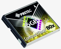 Six et douze gigaoctets sur carte Flash rapide - Les cartes CompactFlash Cheetah 80X - Partelec