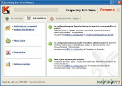 Un antivirus peu gourmand en mmoire systme - Kaspersky Anti-virus 5.0 - Kaspersky Labs