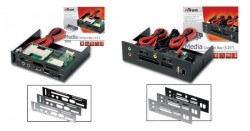 Connectez aisment vos priphriques par l'avant - Media Connect Bay CR-3400 - Trust