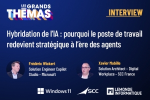Hybridation de l'IA : pourquoi le poste de travail redevient strat�gique � l'�re des agents