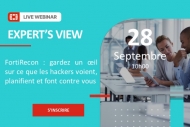 Inscrivez-vous aux webinars Fortinet