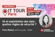 IT Tour Paris - Exploiter la data avec l'IA : quelles règles de sécurité ?