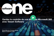 Gardez le contrôle de vos données Microsoft 365 avec Veeam Software