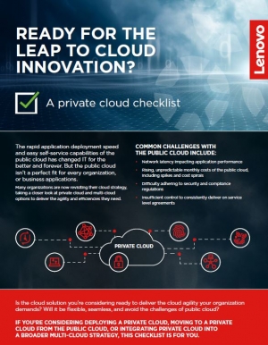 Check liste du Cloud privé Check liste du Cloud privé