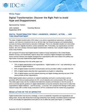 Etude IDC : comment mener  bien sa transformation digitale ?