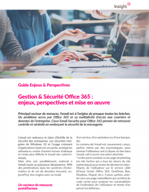 Gestion & Scurit Office 365 : enjeux, perspectives et mise en oeuvre