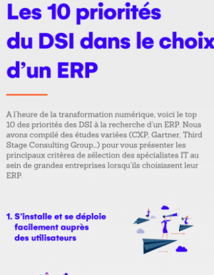 Les 10 priorits des DSI dans le choix d'un ERP