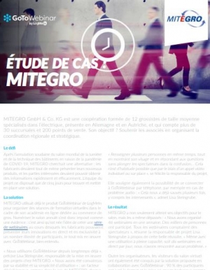 Mitegro GmbH numrise le salon mondiale de la lumire grce  GoToWebinar