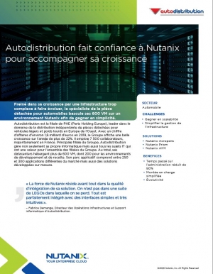 Autodistribution simplifie la gestion de son infrastructure en s'appuyant sur Nutanix