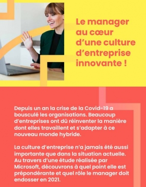 Infographie : Le manager au coeur d'une culture d'entreprise innovante