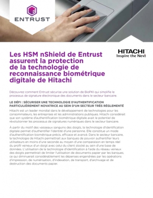 Cas d'usage : protger la technologie de reconnaissance biomtrique digitale de Hitachi