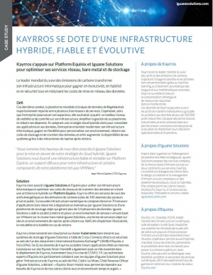 Cas d'usage : Kayrros s'appuie sur Platform Equinix et Iguane Solutions pour moderniser son infrastructure