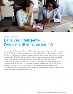 Livre Blanc : L'�re de la Business Intelligence enrichie par l'IA