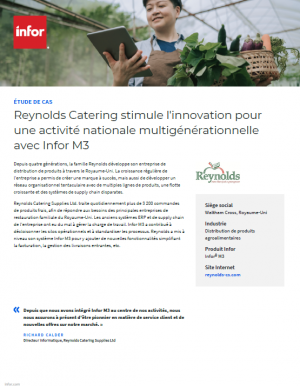 Reynolds Catering stimule son innovation avec Infor M3