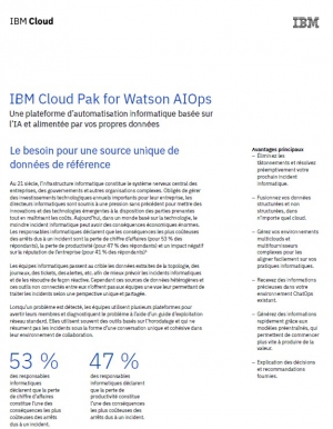 Gestion des donnes automatise: pourquoi opter pour la solution IBM Cloud Pak for Watson AIOps?  