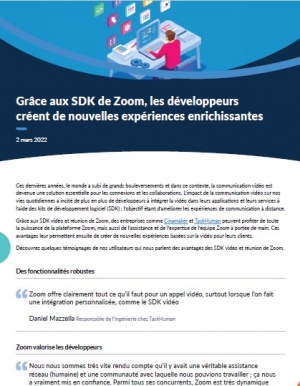 Personnalisez votre exprience de runion Zoom grce au SDK!