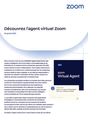 Comment fonctionne l'agent virtuel de Zoom ?