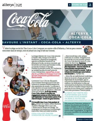 Cas d'usage : Tmoignages des premiers utilisateurs d'Alteryx au sein de Coca-Cola