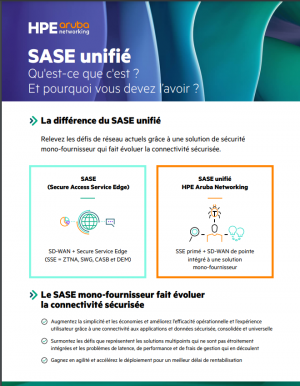 Infographie : qu'est-ce que le SASE unifi� ?