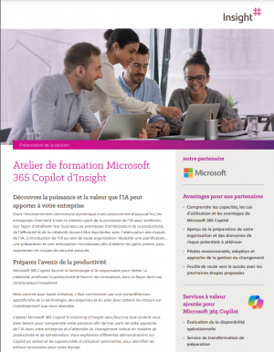 Microsoft 365 Copilot: Dcouvrez la solution  travers les ateliers proposs par Insight