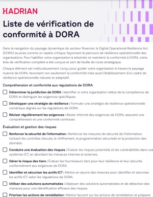 DORA : Anticiper la Rsilience Numrique