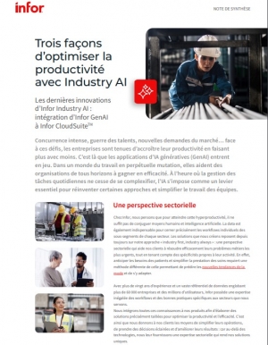 Boostez votre productivit grce  l'IA gnrative d'Infor