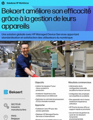 Bekaert : une transformation IT globale pilote avec HP