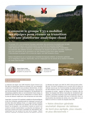 Comment le groupe V33 a transformé son pilotage grâce à SAP Analytics Cloud