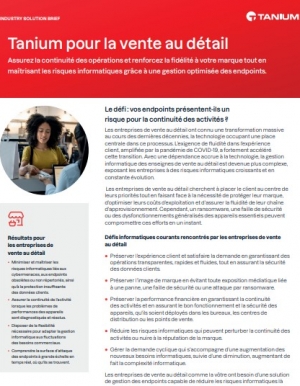 Tanium pour la vente au dtail