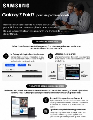 Nouveauts Samsung : les tlphones pliables repensent la mobilit en entreprise