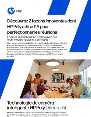Optimiser la visioconf�rence par l'IA avec HP Poly�