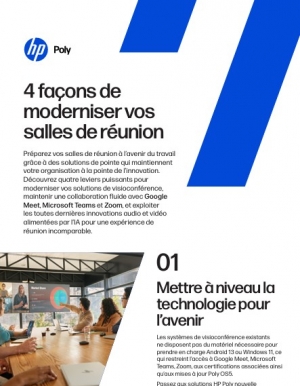 4 fa�ons de moderniser vos salles de r�union