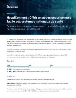 HospiConnect : Offrir un acc�s s�curis� mais facile aux syst�mes nationaux de sant�