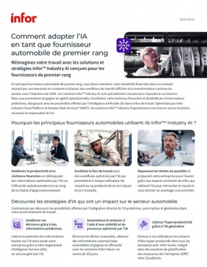 Comment adopter l'IA en tant que fournisseur automobile de premier rang