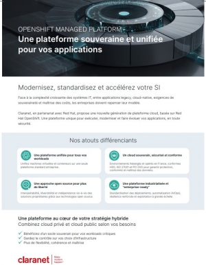 Plateforme souveraine et unifi�e pour moderniser les syst�mes d'information